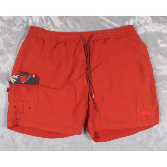 Tommy Bahama Other - Tommy Bahama Relax Mens XXL Orange Cargo‎ Swim Trunks Board Shorts Mesh Lined